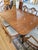 Hepplewhite 1960s Drexel Mahogany Double Pedestal Dining Table and Chairs For Sale - Image 3 of 9