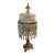 Vintage Crystal Table Lamp With Silver Leaf – Ornate Crystal Prism Accent Light For Sale
