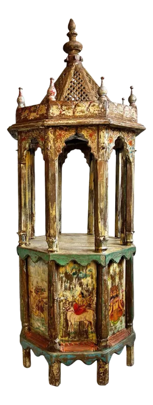Antique Jaipur Painted Temple