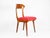 Red Mid-Century Modern Wood and Red Fabric Side Chairs from Fratelli Barni Mobili Darte, 1950s, Set of 2 For Sale - Image 8 of 14