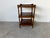 Vintage English Three Tier Side Table With Gallery Top For Sale - Image 4 of 13