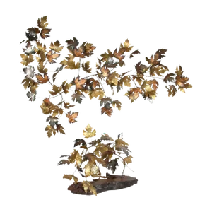 Ken Rains Metal Leaves Sculpture - 2 Pieces
