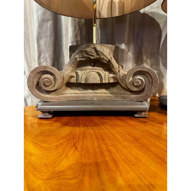 2020s Cast Iron Architectural Salvage Lamps a Pair For Sale - Image 5 of 6
