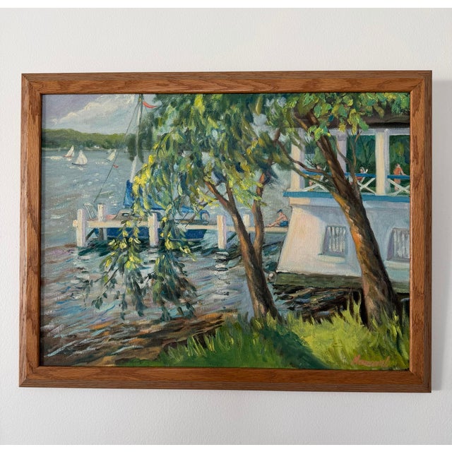 A mesmerizing portrait of lake life, this watercolor truly sparkles and brings the viewer into the scene. Grab a cool...