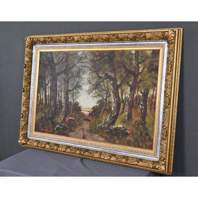 Lucie Gourdon, Walk in the Undergrowth, Oil on Canvas, 1896 For Sale - Image 4 of 16