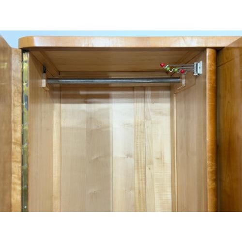 Mid-Century Wardrobe in Wood For Sale - Image 3 of 11