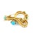 Tiffany & Co. Vintage Schlumberger Studios Yellow Gold and Turquoise Brooch 18k For Sale In Chicago - Image 6 of 8