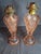 1940s Vintage Pink Pressed Glass Kerosene Table Lamps - Matching Pair With Chimneys For Sale - Image 5 of 13
