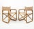 Midcentury amazing pair of folding director's chair in bamboo, texture and brass. Made in Italy in the 1960s.