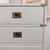 Hollywood Regency 1960s Thomasville Vintage Hollywood Regency White & Gold Campaign Tall Lingerie Dresser Chest For Sale - Image 3 of 9