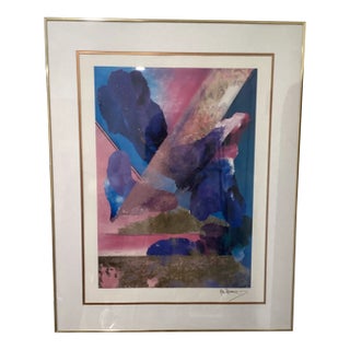 20th Century Abstract Pastel Mixed Media Monotypes Different Materials and Applications “ Geological Study “ by Kati Roberts For Sale