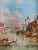 This is a beautiful oil on canvas painting of the view of the The Punta della Dogana by the renowned British artist Alfred...