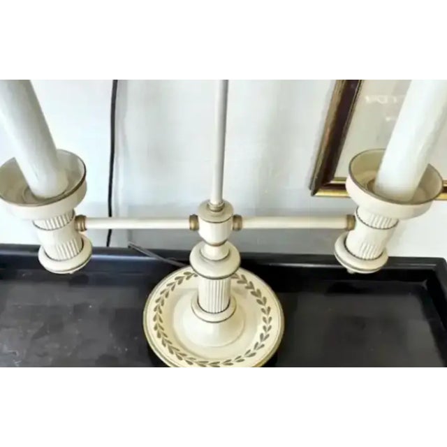 Mid 20th Century Mid Century Toleware Double Shade Lamp For Sale - Image 5 of 9