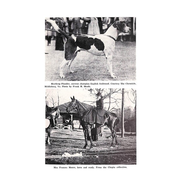 1960s "The Old Days With Horse and Hound: Being the Story of the Chevy Chase Hunt 1892-1916" 1960 Henry, Samuel J. For Sale - Image 5 of 8