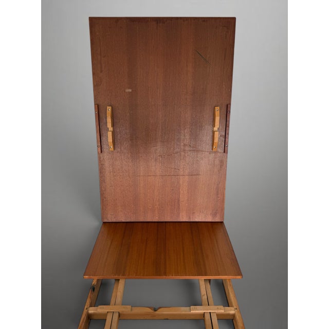 Mid-Century Scandinavian Teak Extendable Dining Table, 1950s For Sale - Image 4 of 13