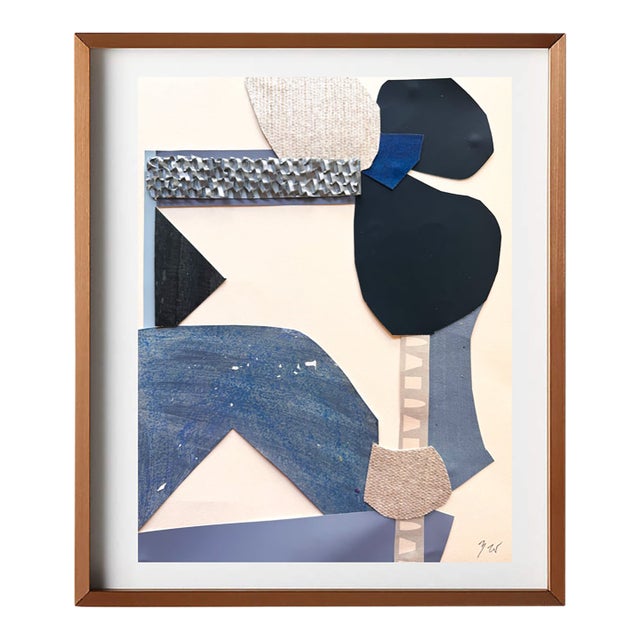 "Celestial Escapade 4" Original Mixed-Media Collage on Paper by Zac Woodiel For Sale