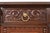 Brown Berkey & Gay Antique English Tudor Carved Walnut and Burl Wood Bar Cabinet, Newly Refinished For Sale - Image 8 of 15