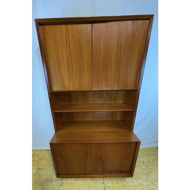 Mid-Century Modern Mid-Century Teak Wall Unit by Poul Hundevad, 1960s For Sale - Image 3 of 15