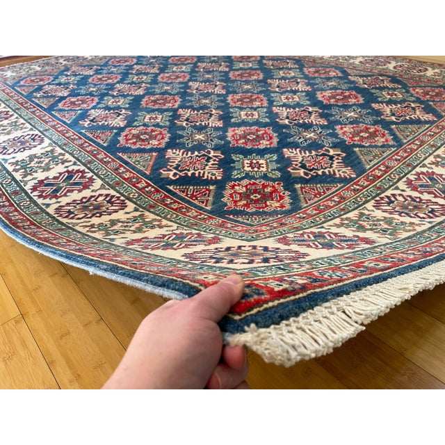 Tribal Super Kazak Area Rug 8x10 For Sale - Image 10 of 11