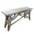 Folk Art Bleached Driftwood Console Table For Sale