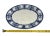 Antique Early 20th Century Sampson, Hancock & Sons Flaxman Blue Oval Serving Platter For Sale - Image 10 of 13