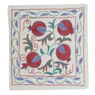 17"x19" Embroidered All Cotton Cushion Cover. Handmade Pillowcase. Modern Sham For Sale