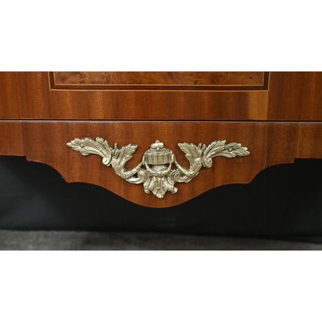 Louis XVI Style Marquetry Chest of Drawers For Sale - Image 11 of 18