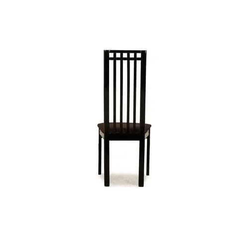 Tonon Wooden Chairs in Black, Set of 8 For Sale - Image 9 of 11