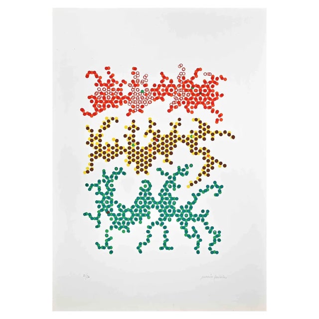 Mario Padovan, Abstract Composition, 1971, Screen Print For Sale