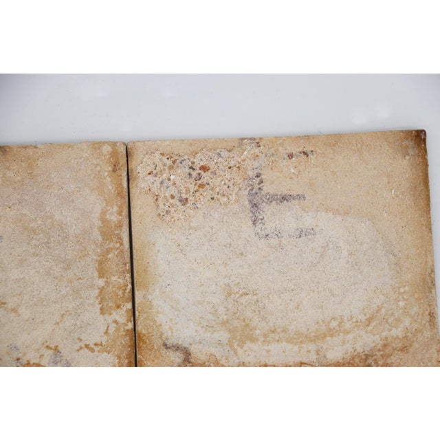 19th Century Set of Two Tiles Depicting Trees, Portuguese Baroque For Sale - Image 9 of 10