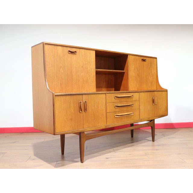 Mid Century Modern Vintage Teak Credenza Hutch Buffet by G Plan Danish Style For Sale - Image 12 of 15