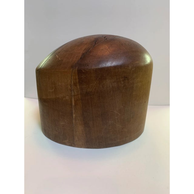 Vintage Diamond Wooden Hat Mold For Sale - Image 4 of 8