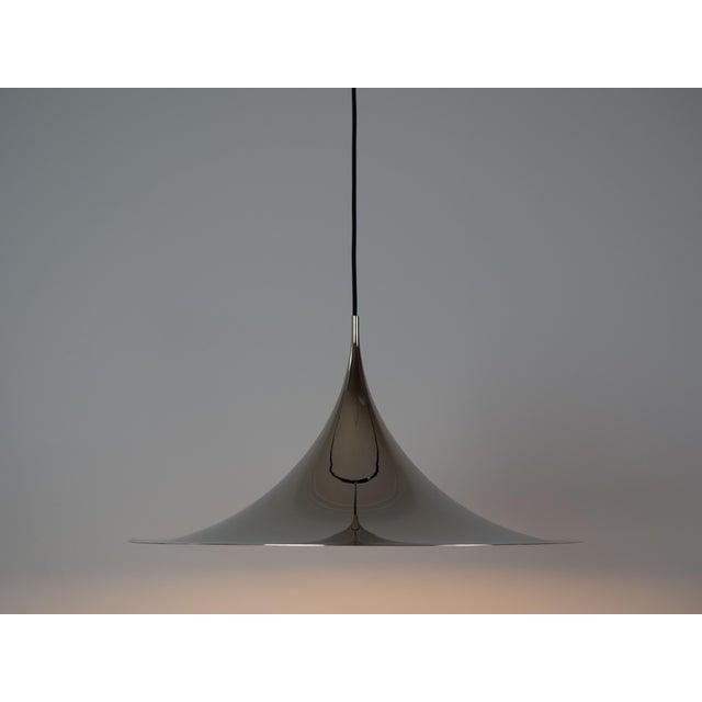 Vintage Semi Pendant Lamp by Bonderup and Thorup for Fog & Mørup, 1968 For Sale - Image 3 of 11