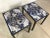 Italian Ceramic & Steel Side Tables or Nightstands, 1970s, Set of 2 For Sale - Image 4 of 18