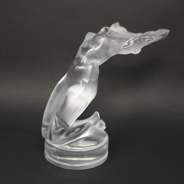Art Deco Rene Lalique Glass Chrysis Car Mascot For Sale - Image 3 of 12