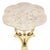 Vintage Hollywood Regency Marble Top Pedestal Side Table 26.75" For Sale - Image 4 of 14