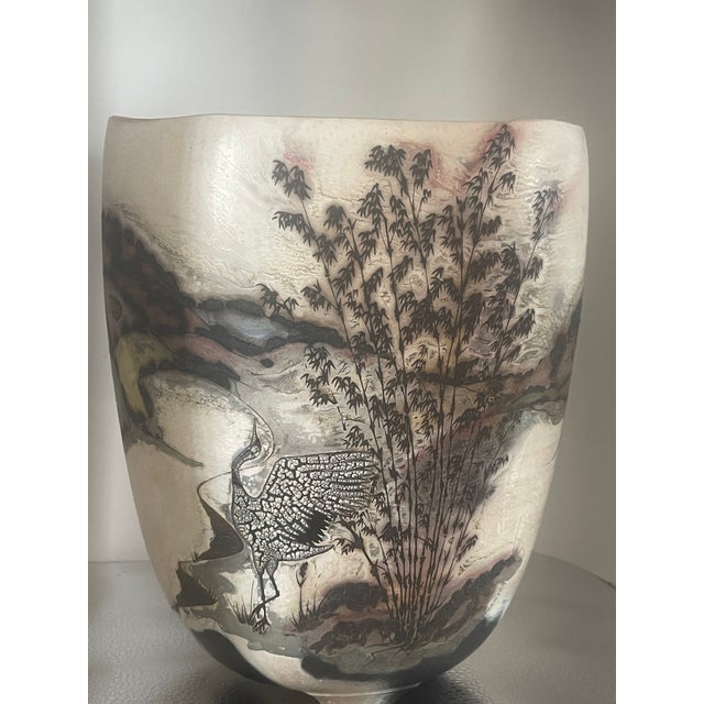 So Asian in feeling and so Patrick Dragon. From the artist himself: "My wheel-thrown earthenware bowl forms are burnished...