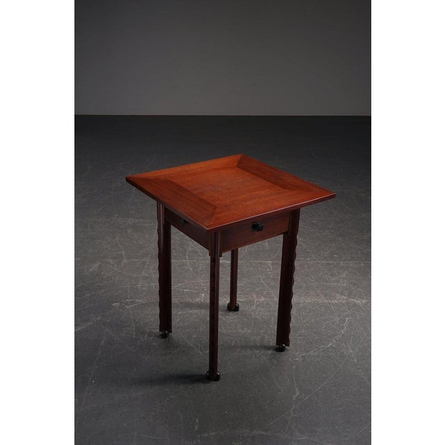 Amsterdamse School Side Table from C. H. Eckhart For Sale - Image 14 of 16