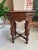 French Country Petite Antique French Octagon Center Side Table Renaissance Carved Oak For Sale - Image 3 of 12