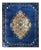 Antique Chinese Peking Rug in Royal Blue and Golden Camel Medallion For Sale