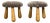 Danish Modern Style, Gray Sheepskin, Maple, Shearling Footstools, 21st C. For Sale