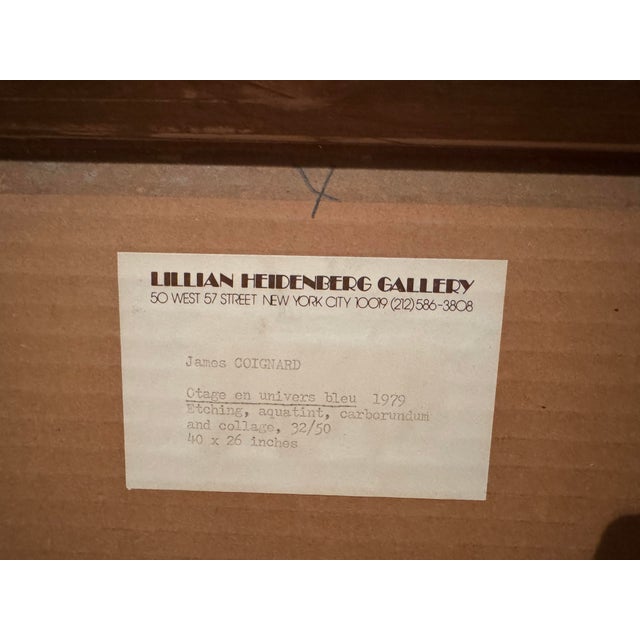 Modern Mixed Media Etching Proof by James Coignard For Sale - Image 3 of 12