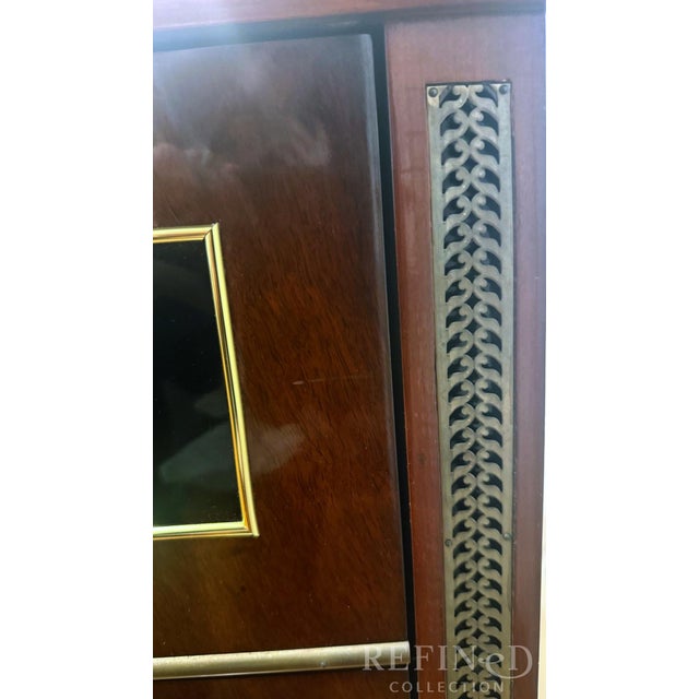 1981s John Widdicomb Grand Rapids Marble Top Regency Chest With Brass Lion Pulls For Sale - Image 13 of 18