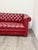 Red Chesterfield Leather Sofa For Sale - Image 4 of 11