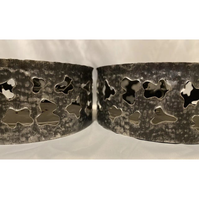 Brutalist Mid-Century Black Brutalist Ceiling Lights Tom Greene Style-A Pair For Sale - Image 3 of 7