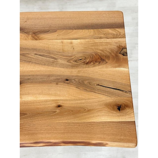 Brown Vintage Dining Table in Walnut For Sale - Image 8 of 15