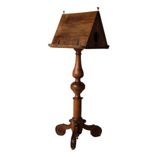 18th Century French Oak Bible Stand For Sale