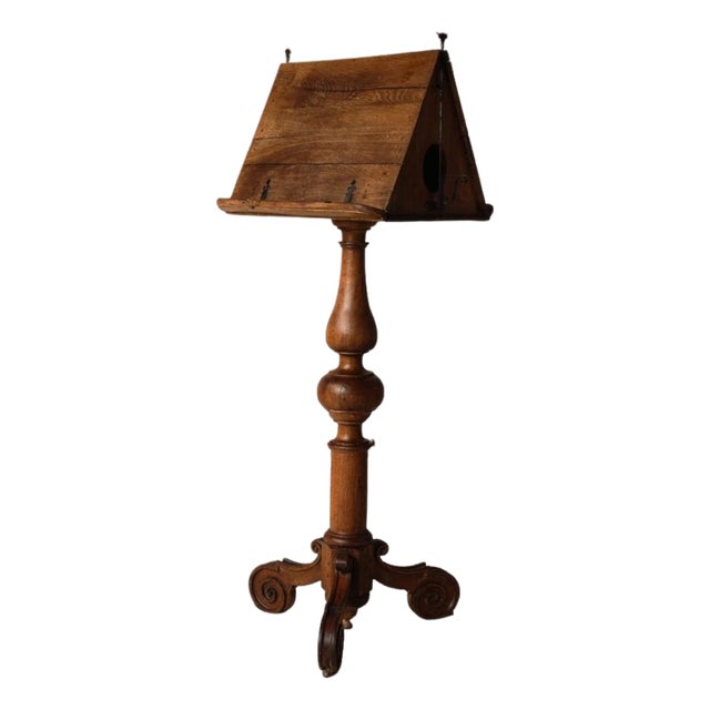 18th Century French Oak Bible Stand For Sale