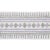 Contemporary Sample - Schumacher Toula Hand Blocked Linen Tape in Lilac & Grey For Sale - Image 3 of 3