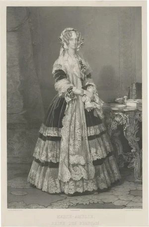 Amelia of Naples and Sicily, Queen of the French, 1842, Lithograph, Paper